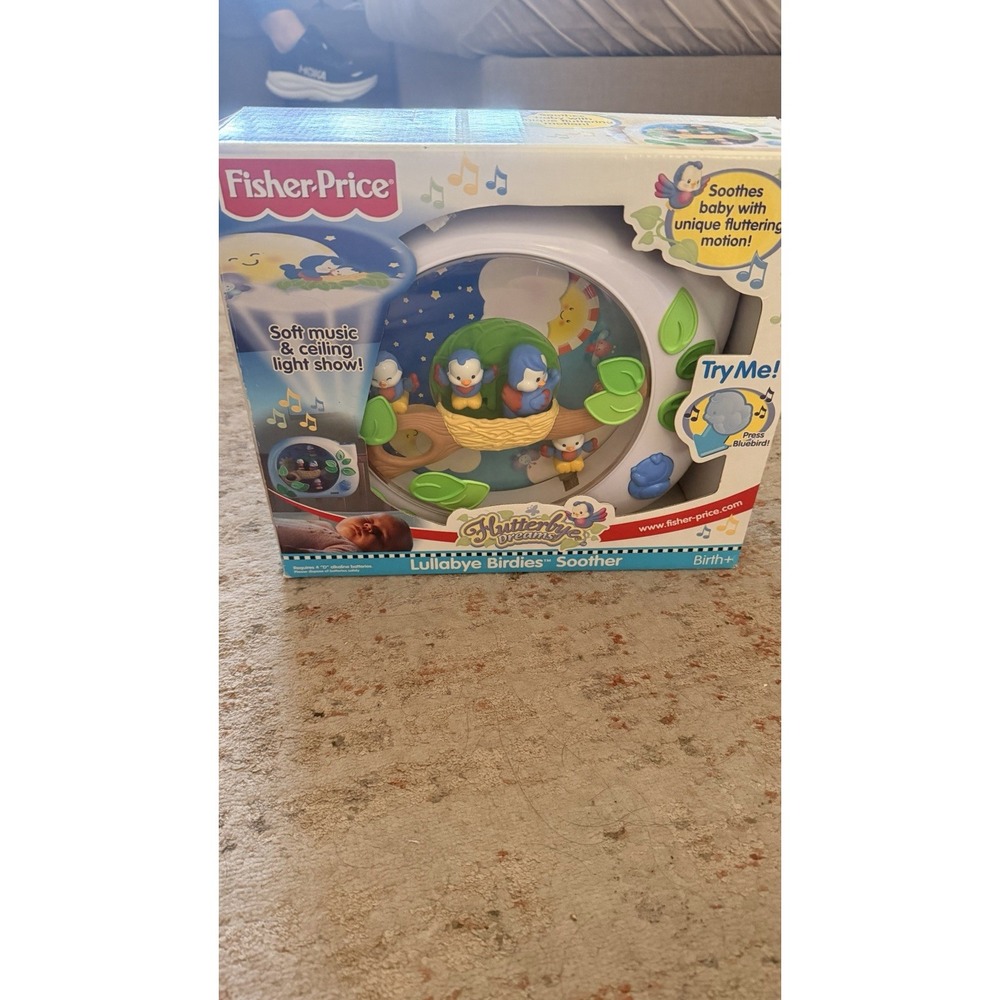Fisher Price FLUTTERBYE Dreams LULLABY BIRDIES Soother Musical